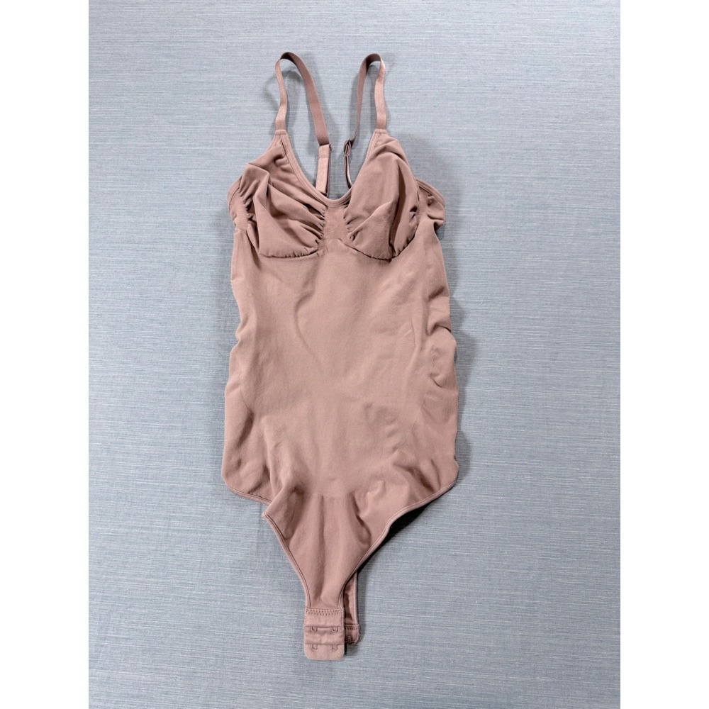 Unbranded Shapewear Bodysuit Women S/M Mauve Excellent Seamless Thong Back
